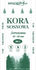 Kora sosnowa 20-60mm - 80L